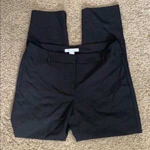 WHITE HOUSE BLACK MARKET Slim Ankle Black Pant